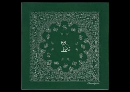 OVO Logo Bandana Forest Green