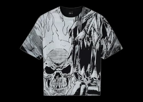 OVO Marvel Ghost Rider Splash Page Tee Black