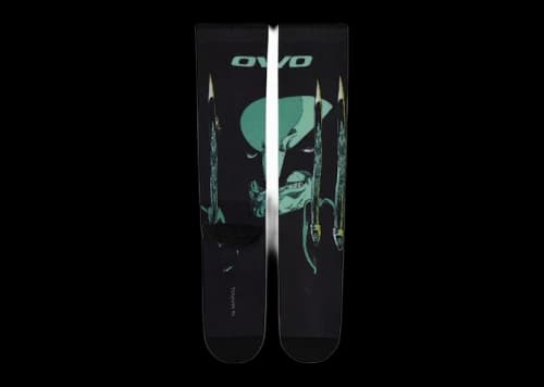 OVO Marvel Wolverine Socks Black