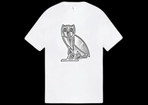 OVO Metallic Owl T-shirt White