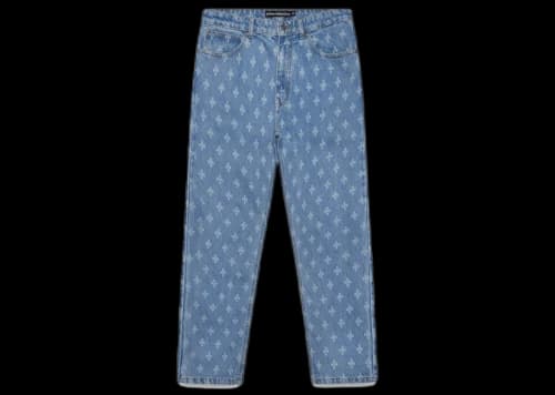 OVO Monogram Relaxed Fit Denim Washed Indigo