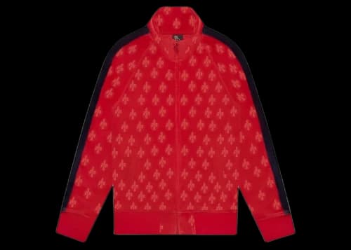 OVO Monogram Velour Track Jacket Red