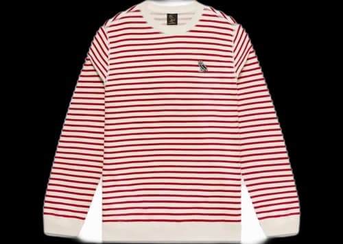 OVO Nautical Stripe Crewneck Red