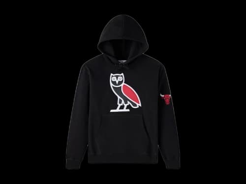 OVO NBA Chicago Bulls Hoodie Black