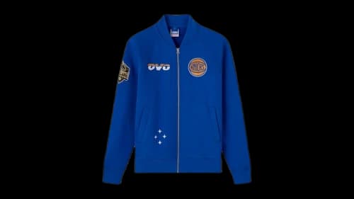 OVO NBA New York Knicks Fleece Jacket Blue