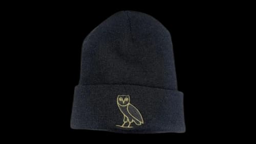 OVO Owl Beanie Black