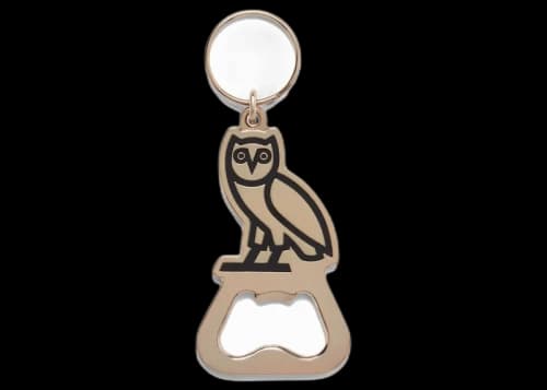 OVO Owl Bottle Opener Keychain Gold