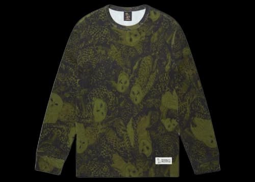 OVO Owl Camo Longsleeve Thermal Olive Camo