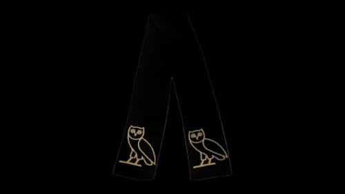 OVO Owl Scarf Black