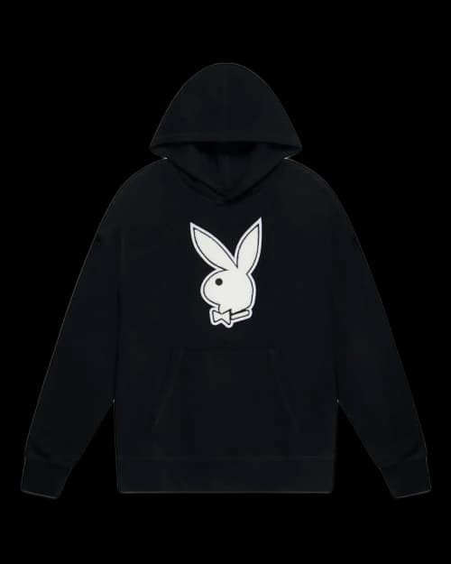 OVO Playboy Chenille Hoodie Black