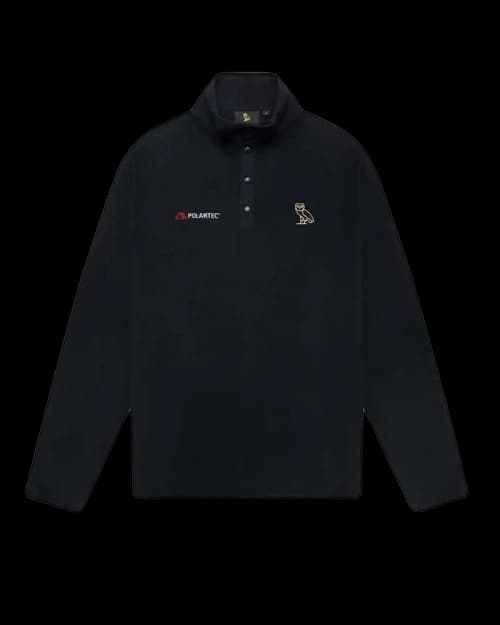 OVO Polartec Thermal Pro Microfleece Mock Neck Black