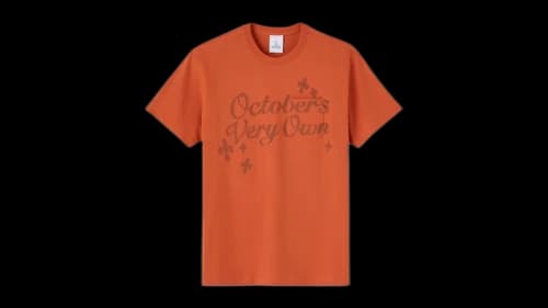 OVO Pom Pom Script Pocket T-Shirt Rust