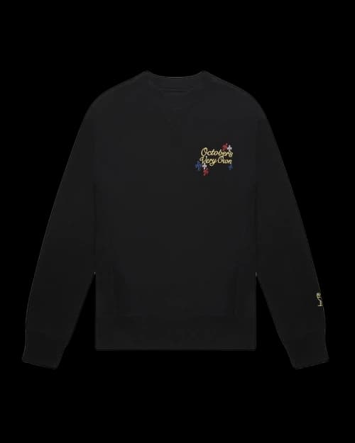OVO Pompom Script Crewneck Black