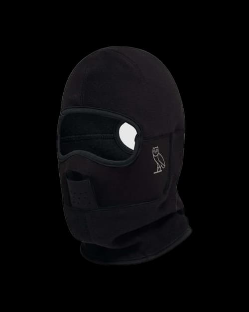 OVO Reflective Owl Fleece Balaclava Black