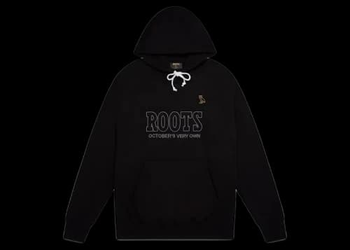 OVO Roots Owl Patch Hoodie Black