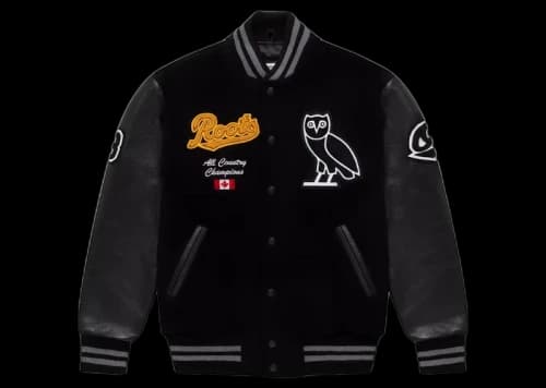 OVO Roots Varsity Jacket Black
