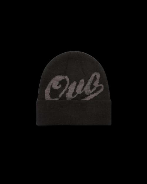 OVO Script Beanie Black