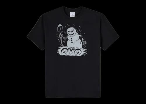 OVO Snowman Tee Black