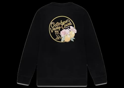 OVO Solid Gold Owl Crewneck Black