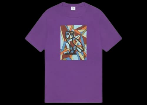 OVO Stained Glass Owl T-shirt Purple