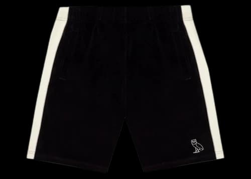 OVO Velour Shorts Black/Grey