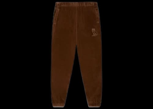 OVO Velour Track Pant Brown