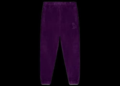 OVO Velour Track Pant Purple