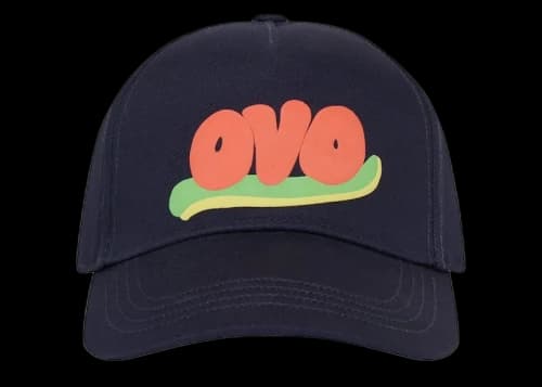 OVO Watercolour Snapback Navy