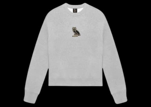 OVO Womens Classic Owl Crewneck Heather Grey