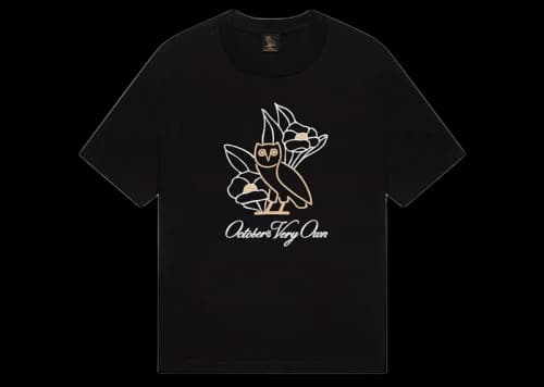 OVO Womens Floral Script T-shirt Black