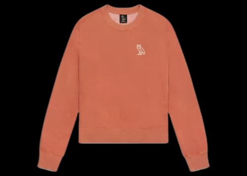 OVO Womens Garment Dye Crewneck Sequoia