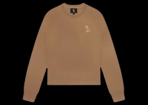 OVO Womens Knit Crewneck Tan