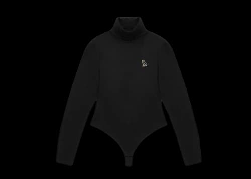 OVO Womens Turtleneck Bodysuit Black