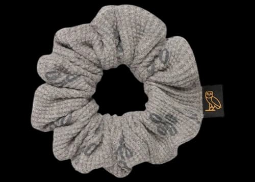 OVO Womens Waffle Scrunchie Heather Grey