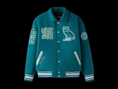 OVO x Cambridge Campus Varsity Jacket Blue