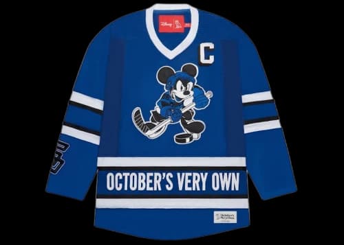 OVO x Disney "OWLS" Hockey Jersey Royal Blue