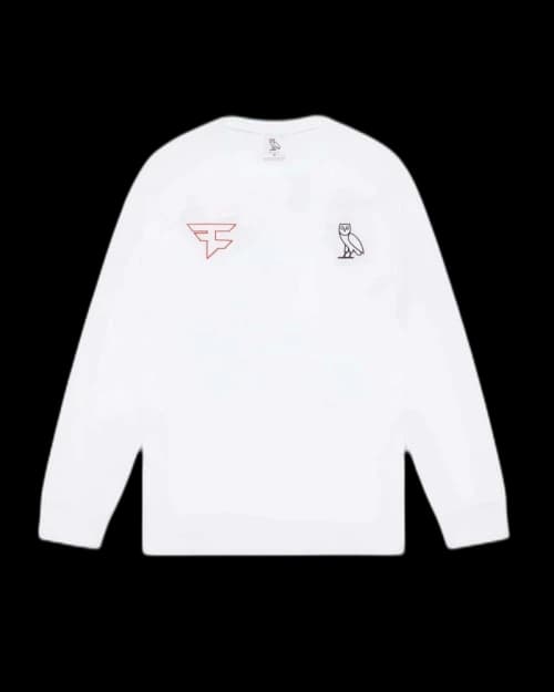 OVO x Faze Clan New Athletes Longsleeve T-Shirt White