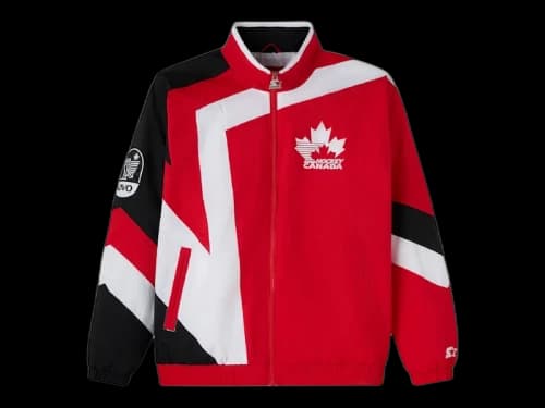 OVO x Hockey Canada Starter Jacket Red