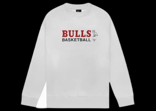 OVO x NBA Bulls Crewneck Heather Grey