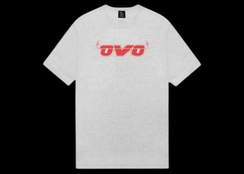 OVO x NBA Bulls T-shirt Heather Grey