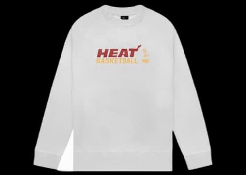 OVO x NBA Heat Crewneck Heather Grey