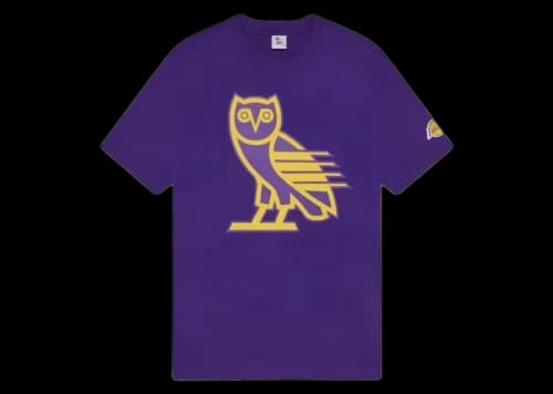 OVO x NBA Lakers OG Owl Tee Purple
