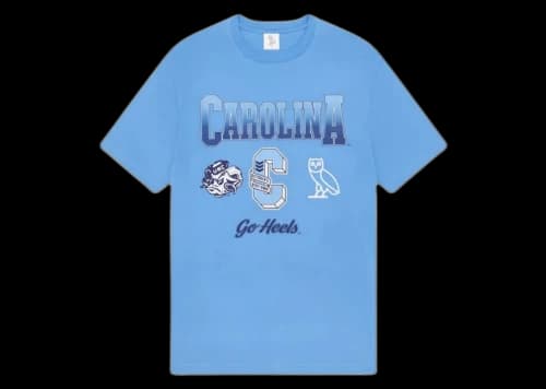 OVO x NCAA North Carolina Tar Heels T-shirt Blue