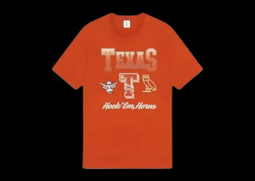 OVO x NCAA Texas Longhorns T-shirt Orange