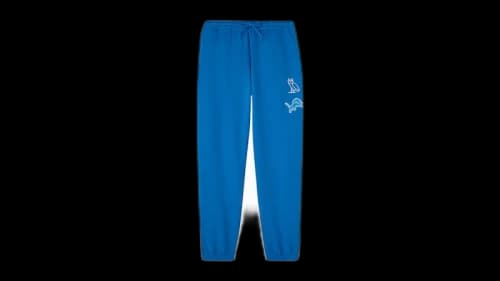 OVO x NFL Detroit Lions Sweatpants Blue
