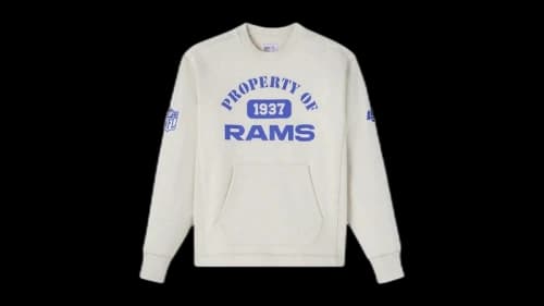 OVO x NFL LA Rams Crewneck Sweatshirt Gray