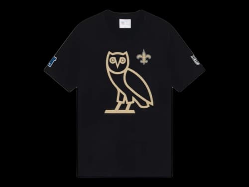 OVO x NFL New Orleans Saints Icon T-Shirt Black