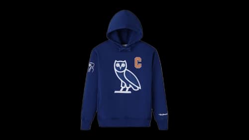 OVO x NHL Wayne Gretzky Icon Hoodie Blue