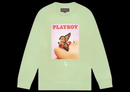 OVO x PLAYBOY Butterfly Crewneck Basil