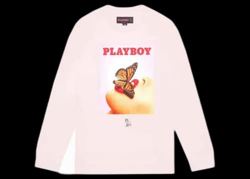 OVO x PLAYBOY Butterfly Crewneck Pink